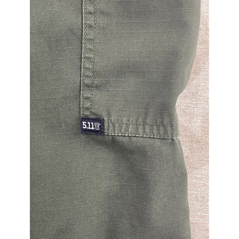 5.11 Tactical Mens‎ Cargo Pants 46 Olive Green Ripstop Workwear Hiking Trousers